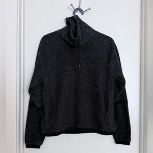 Nike Charcoal fleece Turtleneck style  Sweater. SMALL